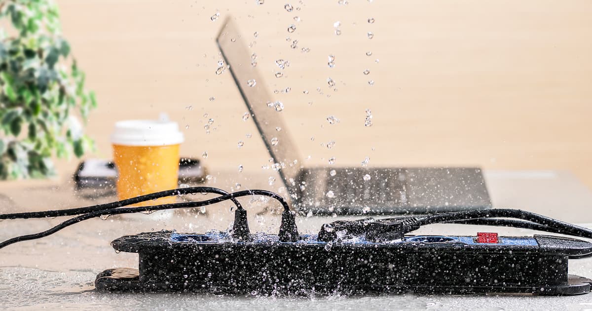 Wasserschaden im Unternehmen